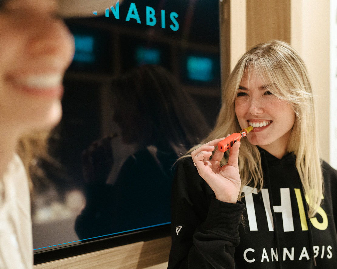 Cannabis vape cartridges and disposable vapes available at THIS IS CANNABIS retail stores